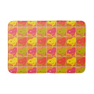Peanuts   Snoopy Pop Art Pattern Bath Mat