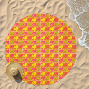 Peanuts Snoopy Pop Art Pattern Beach Towel