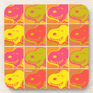 Peanuts   Snoopy Pop Art Pattern Beverage Coaster