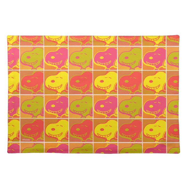 Peanuts | Snoopy Pop Art Pattern Cloth Placemat (Front)