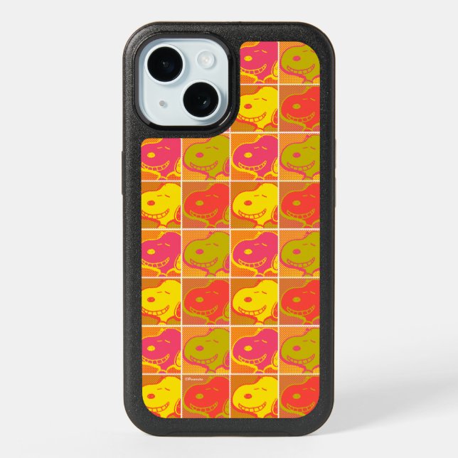 Peanuts | Snoopy Pop Art Pattern iPhone 15 Case (Back)