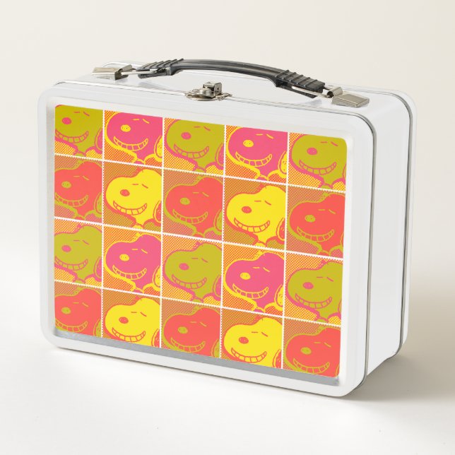 Peanuts | Snoopy Pop Art Pattern Metal Lunch Box (Front)