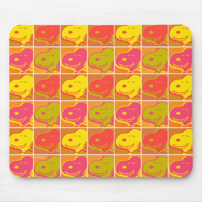 Peanuts | Snoopy Pop Art Pattern Mouse Pad (Front)