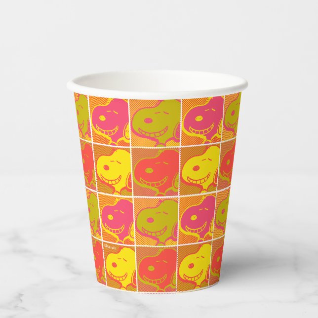 Peanuts | Snoopy Pop Art Pattern Paper Cups (Front)