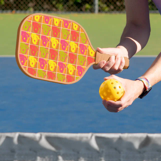 Padelpop Pattern Peanuts | Snoopy Pop Art Pattern Pickleball Paddle | Zazzle