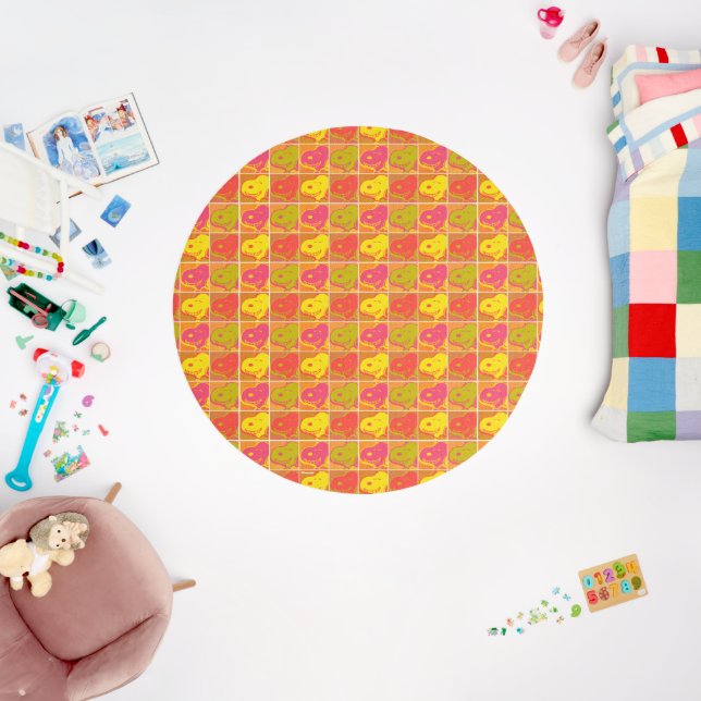 Peanuts | Snoopy Pop Art Pattern Rug (Insitu (Babyroom))