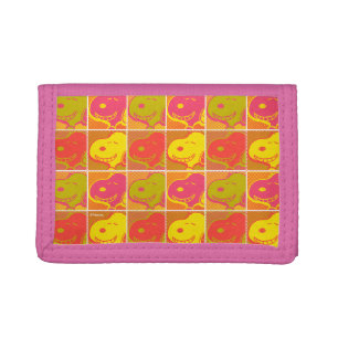 Peanuts   Snoopy Pop Art Pattern Trifold Wallet