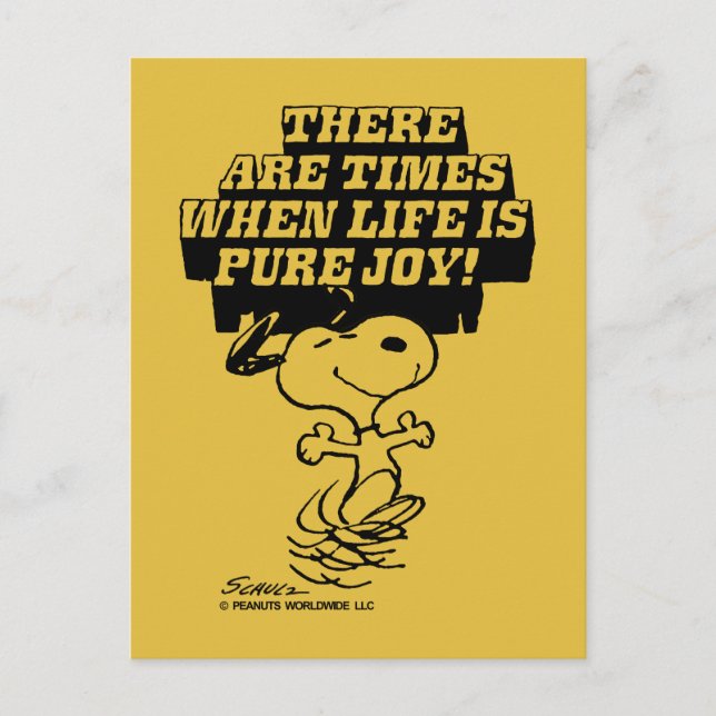 Peanuts | Snoopy Pure Joy Postcard (Front)