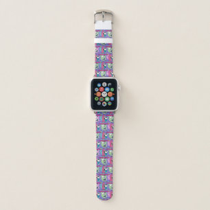 Peanuts Snoopy Purple Surf Pattern Apple Watch Band