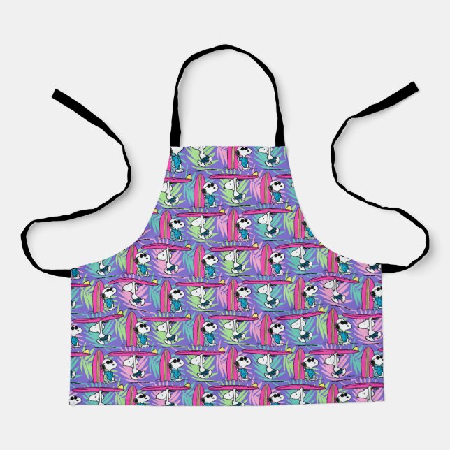 Peanuts | Snoopy Purple Surf Pattern Apron (Front)