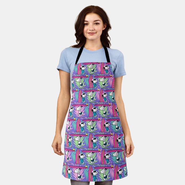 Peanuts | Snoopy Purple Surf Pattern Apron (Worn)