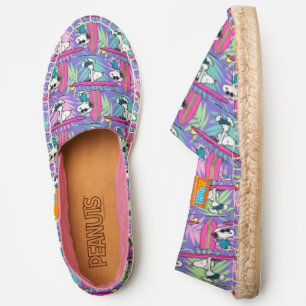 Peanuts   Snoopy Purple Surf Pattern Espadrilles