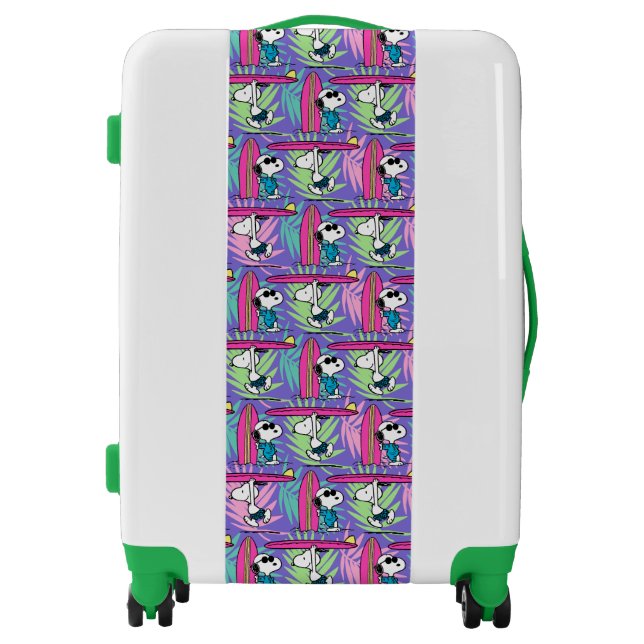 Peanuts | Snoopy Purple Surf Pattern Luggage (Front)