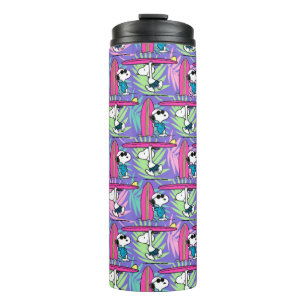 Peanuts Snoopy Purple Surf Pattern Thermal Tumbler