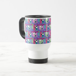 Peanuts Snoopy Purple Surf Pattern Travel Mug
