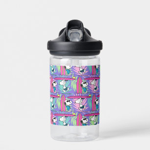 Peanuts   Snoopy Purple Surf Pattern Water Bottle