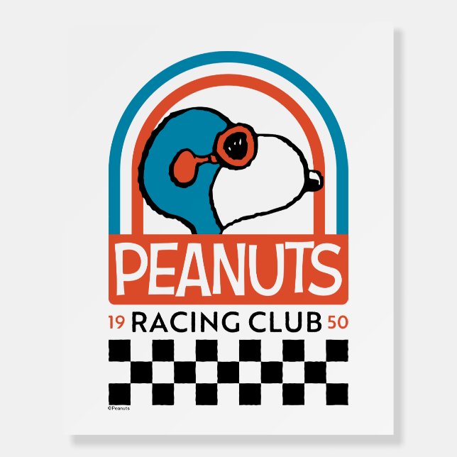 Peanuts | Snoopy Racing Club Foam Board (Front)