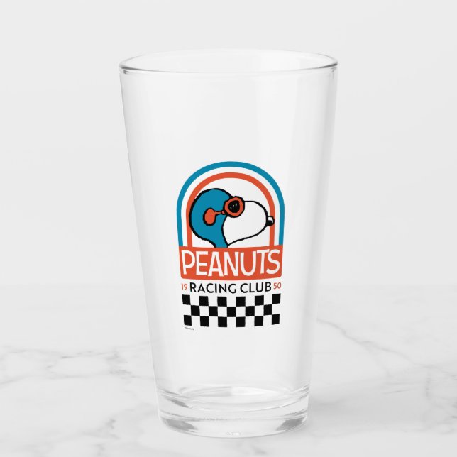 Peanuts | Snoopy Racing Club Glass (Front)