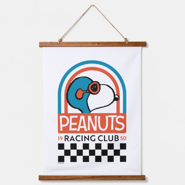 Peanuts | Snoopy Racing Club Hanging Tapestry (Front)
