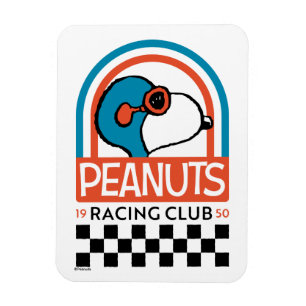 Peanuts Snoopy Racing Club Magnet