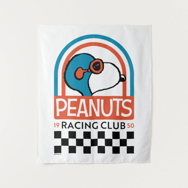 Peanuts | Snoopy Racing Club Tapestry (Front)