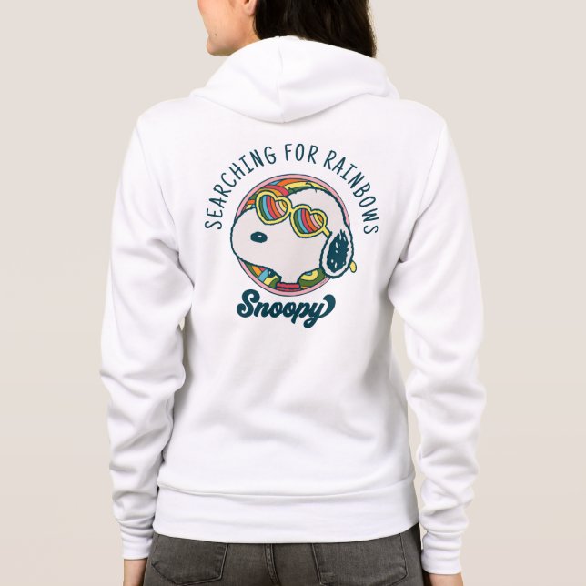 Peanuts | Snoopy Rainbow Heart Sunglasses Hoodie (Back)