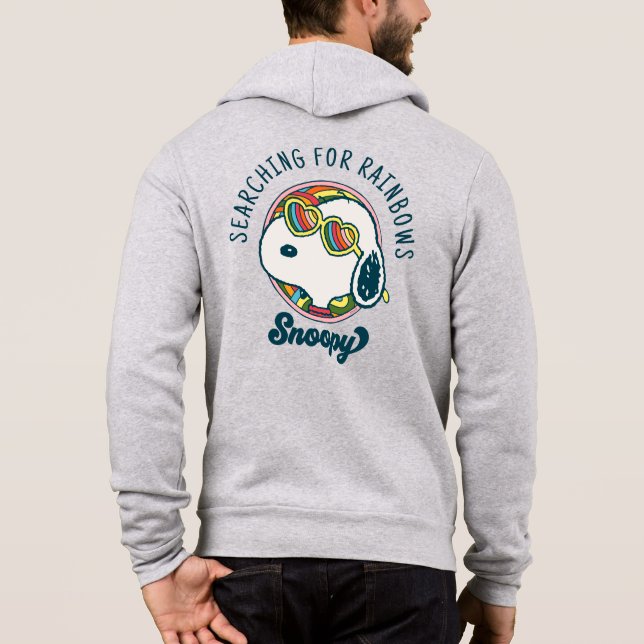 Peanuts | Snoopy Rainbow Heart Sunglasses Hoodie (Back)