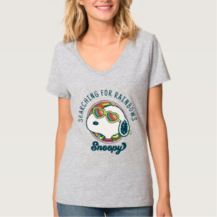 Peanuts Snoopy Rainbow Heart Sunglasses T-Shirt