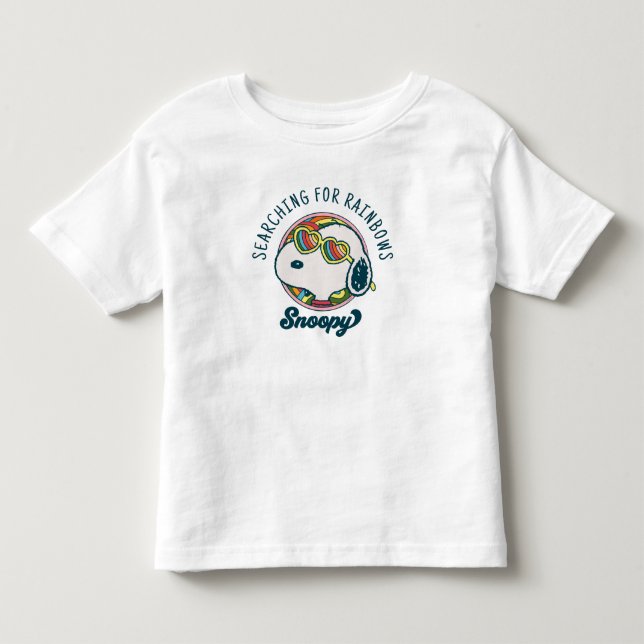 Peanuts | Snoopy Rainbow Heart Sunglasses Toddler T-shirt (Front)