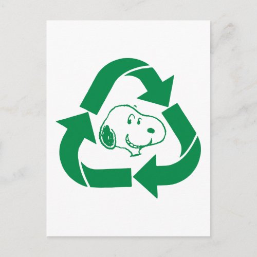 Peanuts  Snoopy Recycle Reuse Postcard