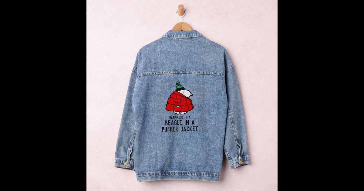 Peanuts | Snoopy Red Puffer Jacket | Zazzle