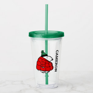 Peanuts   Snoopy Red Puffer Jacket Acrylic Tumbler