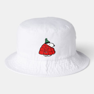Peanuts Snoopy Red Puffer Jacket Bucket Hat