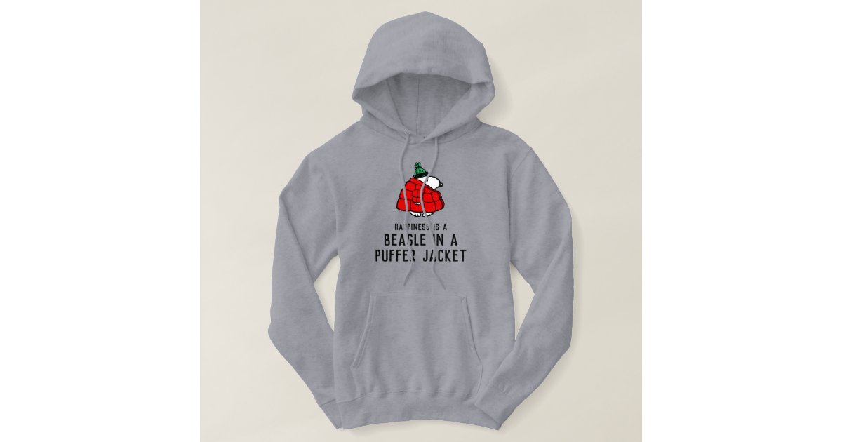 Peanuts | Snoopy Red Puffer Jacket Hoodie | Zazzle
