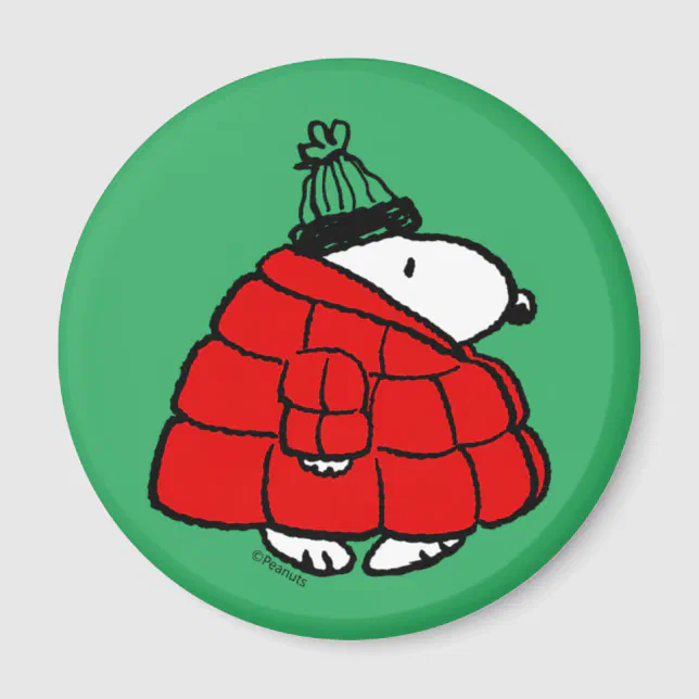 Peanuts, Snoopy Red Puffer Jacket Patch