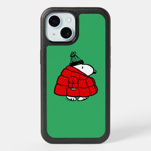 Peanuts  Snoopy Red Puffer Jacket iPhone 15 Case