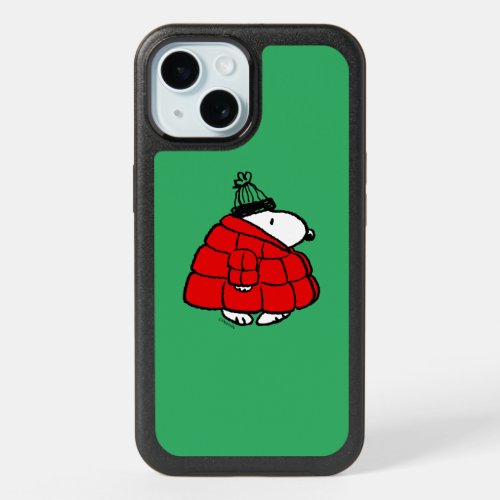 Peanuts  Snoopy Red Puffer Jacket iPhone 15 Case