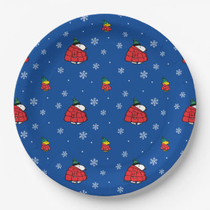 Peanuts Snoopy Red Puffer Jacket Paper Plates