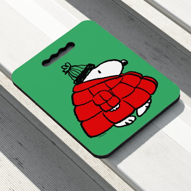 Peanuts | Snoopy Red Puffer Jacket Seat Cushion (In Situ)