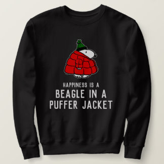 Peanuts | Snoopy Red Puffer Jacket Sweatshirt