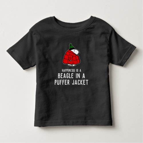Peanuts  Snoopy Red Puffer Jacket Toddler T_shirt
