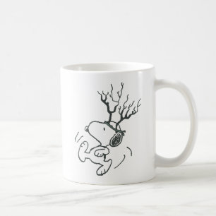 Peanuts Snoopy Reindeer Coffee Mug