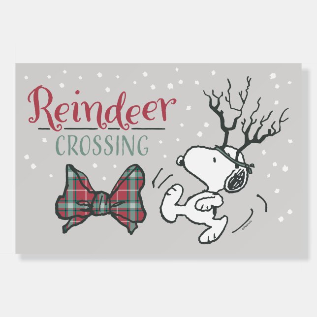 Peanuts | Snoopy Reindeer Foam Board (Front)