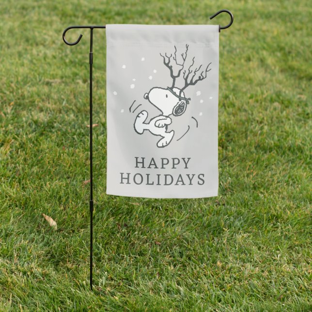 Peanuts | Snoopy Reindeer Garden Flag (In SItu)