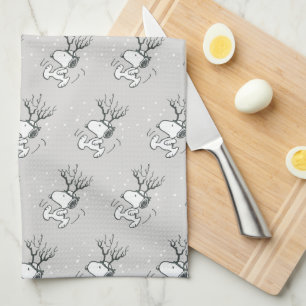 Peanuts Snoopy Reindeer Kitchen Towel