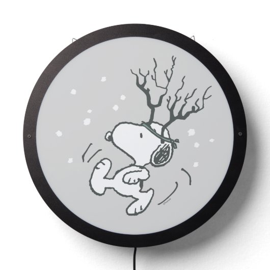 Peanuts | Snoopy Reindeer LED Sign (Lights Off)