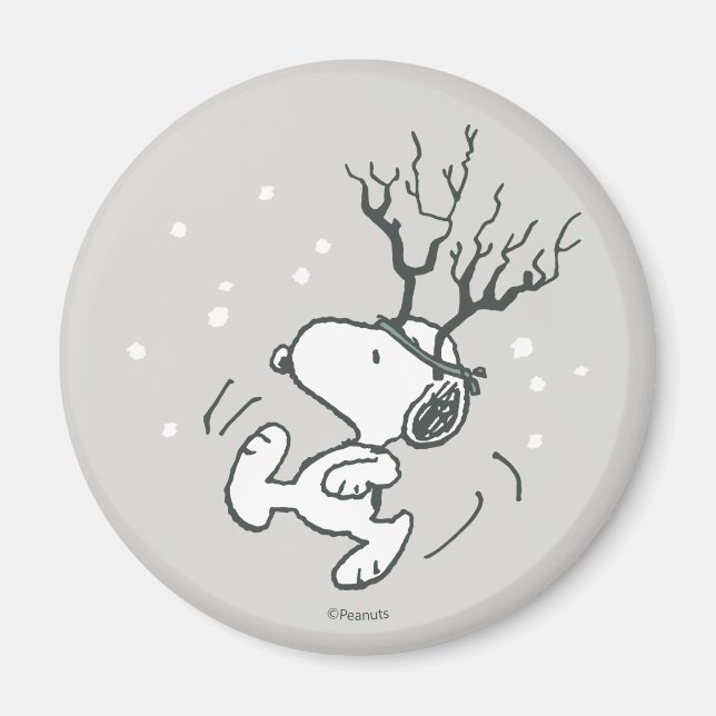 Peanuts | Snoopy Reindeer Magnet (Front)
