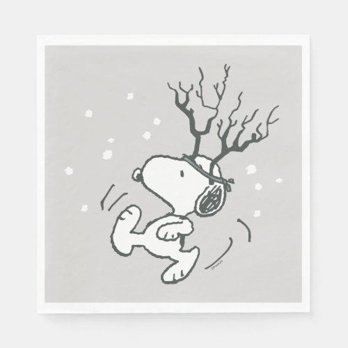 Peanuts  Snoopy Reindeer Napkins