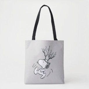 Peanuts Snoopy Reindeer Tote Bag