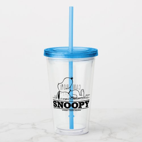 Peanuts  Snoopy Rest Break Acrylic Tumbler